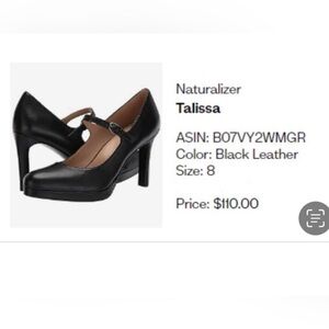 Naturalizer Talissa size 8. New in Box